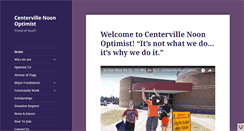 Desktop Screenshot of centervillenoonoptimist.com